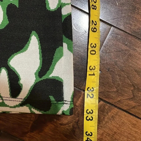 Zara Jacquard Asymmetrical one arm Top & wide leg pants set Size M 70s Retro NWT - Picture 12 of 16